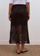 Brown cotton-blend crochet skirt_2