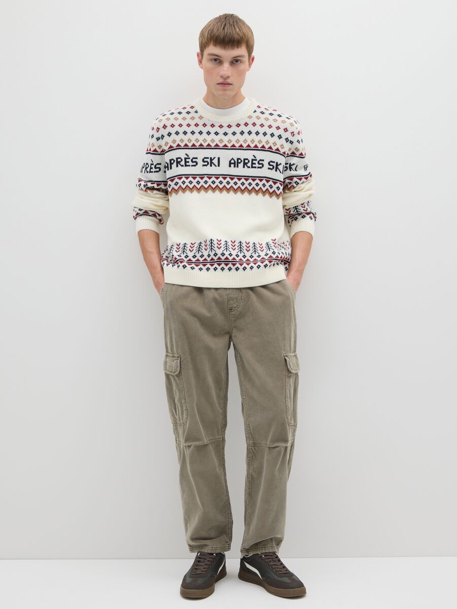 Pullover multicolor regular fit con lavorazione jacquard_2