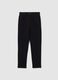 Girls' black cotton leggings regular fit_0