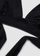 Top bikini elasticizzato nero a triangolo_1