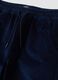 Blue ribbed relaxed-fit joggers in stretch cotton_1