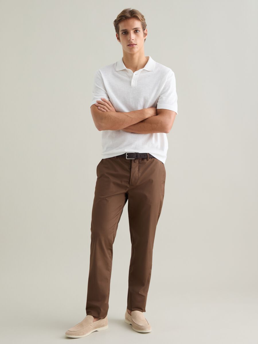 Mocassini da uomo in vera pelle beige_3
