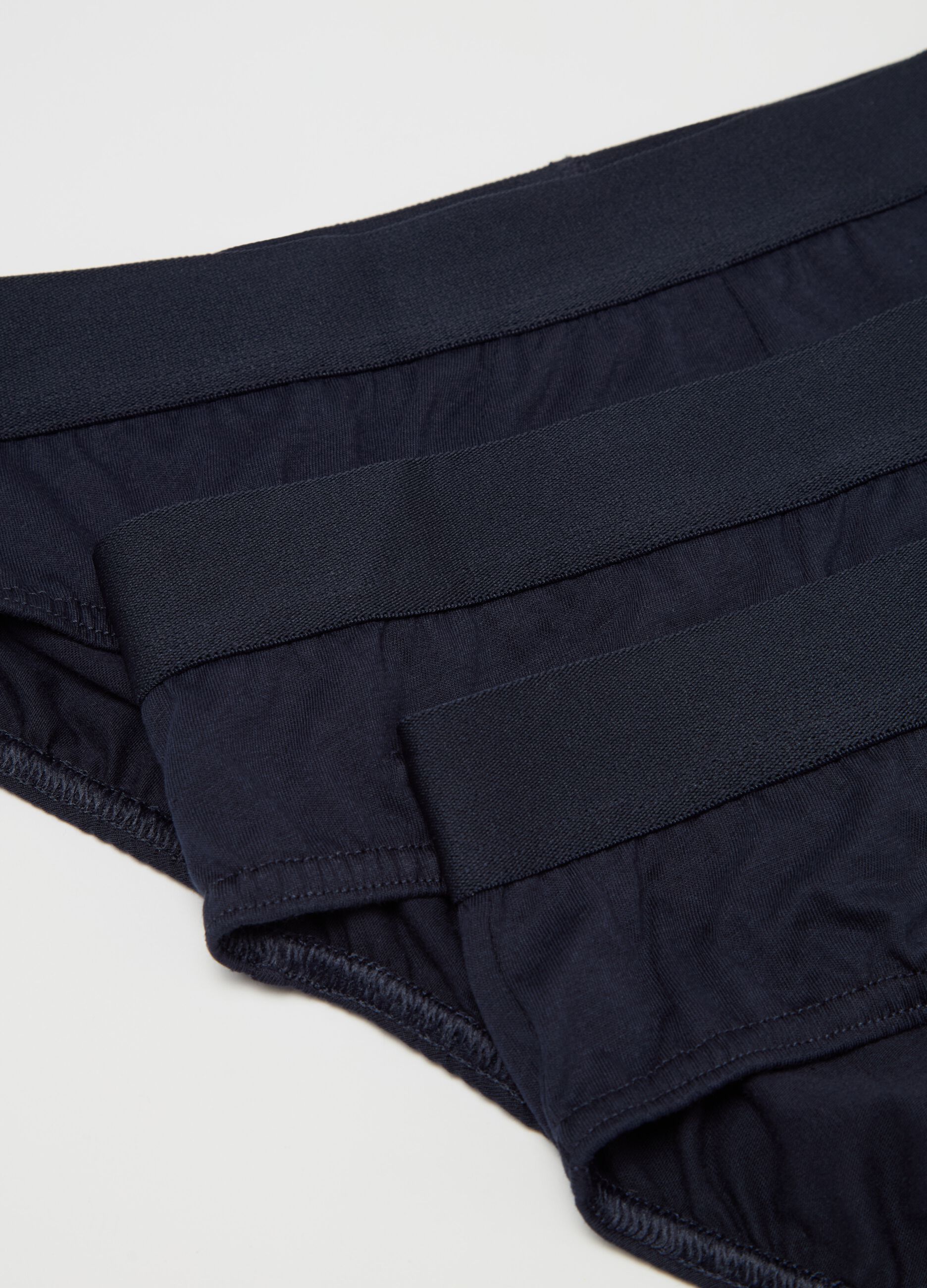 Three-pack briefs in organic cotton