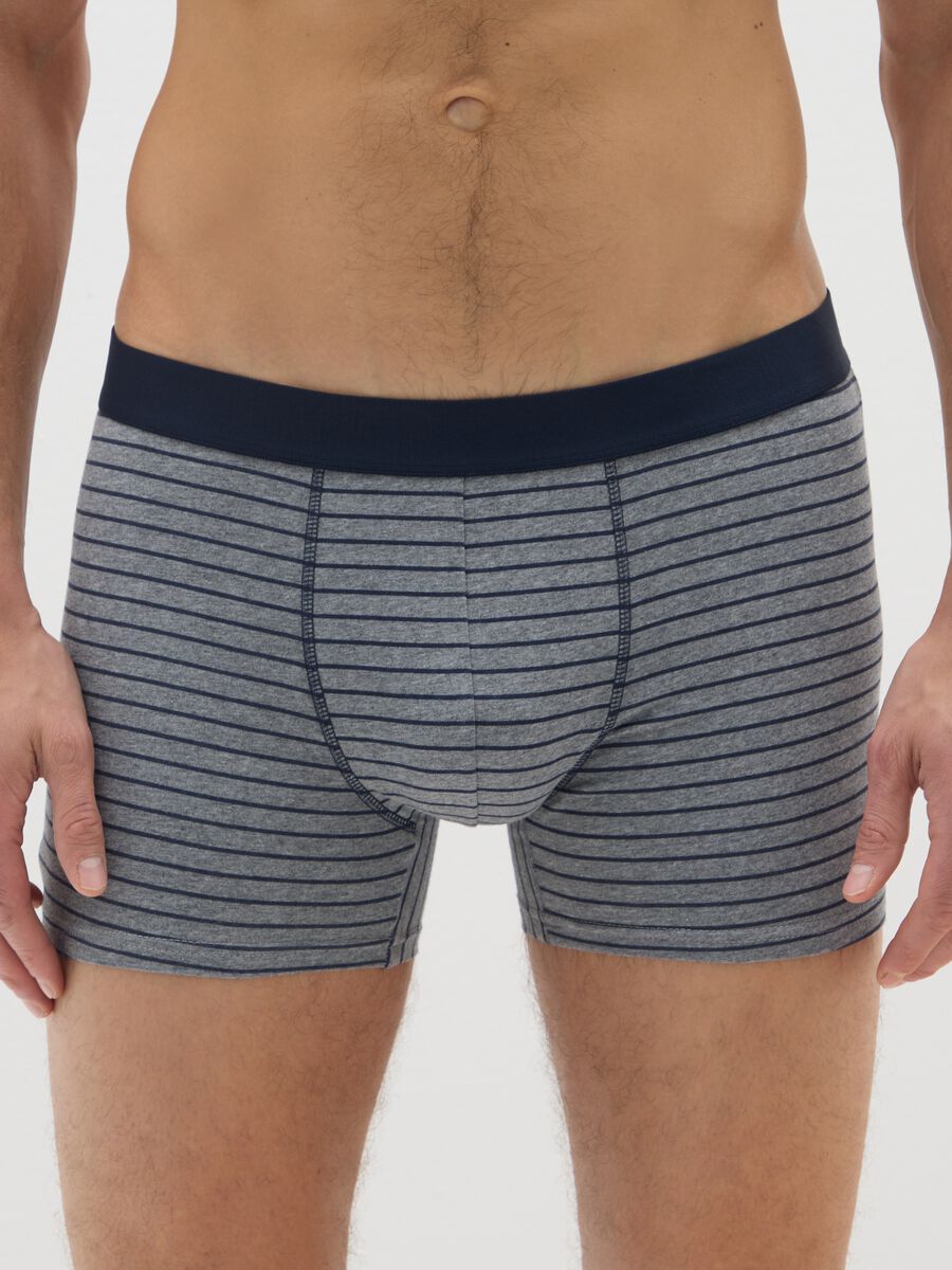 Tripack boxer in cotone elasticizzato multicolor regular fit_1