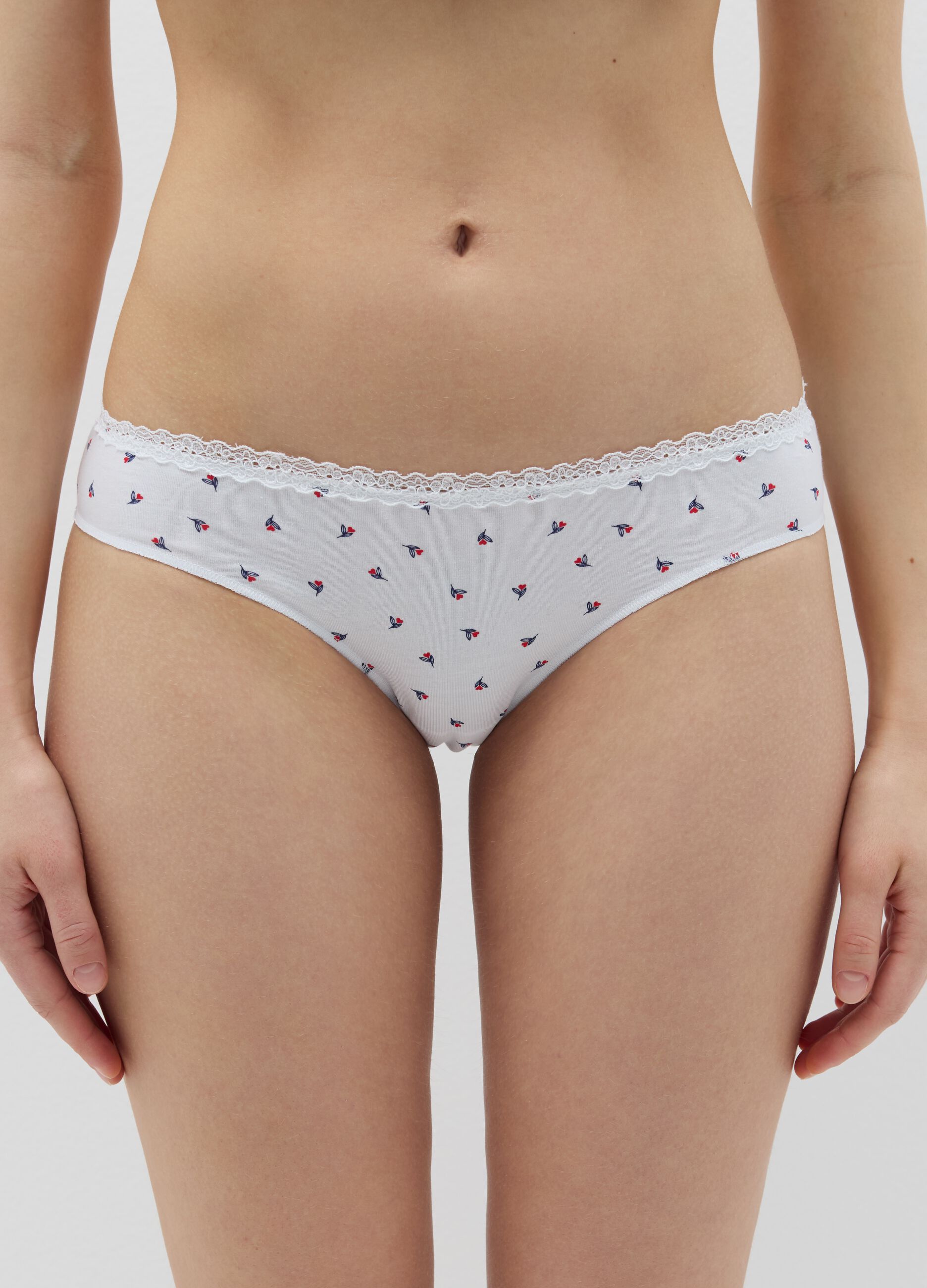 Two-pack briefs with crochet