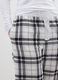 Grey checked flannel pyjama trousers_3