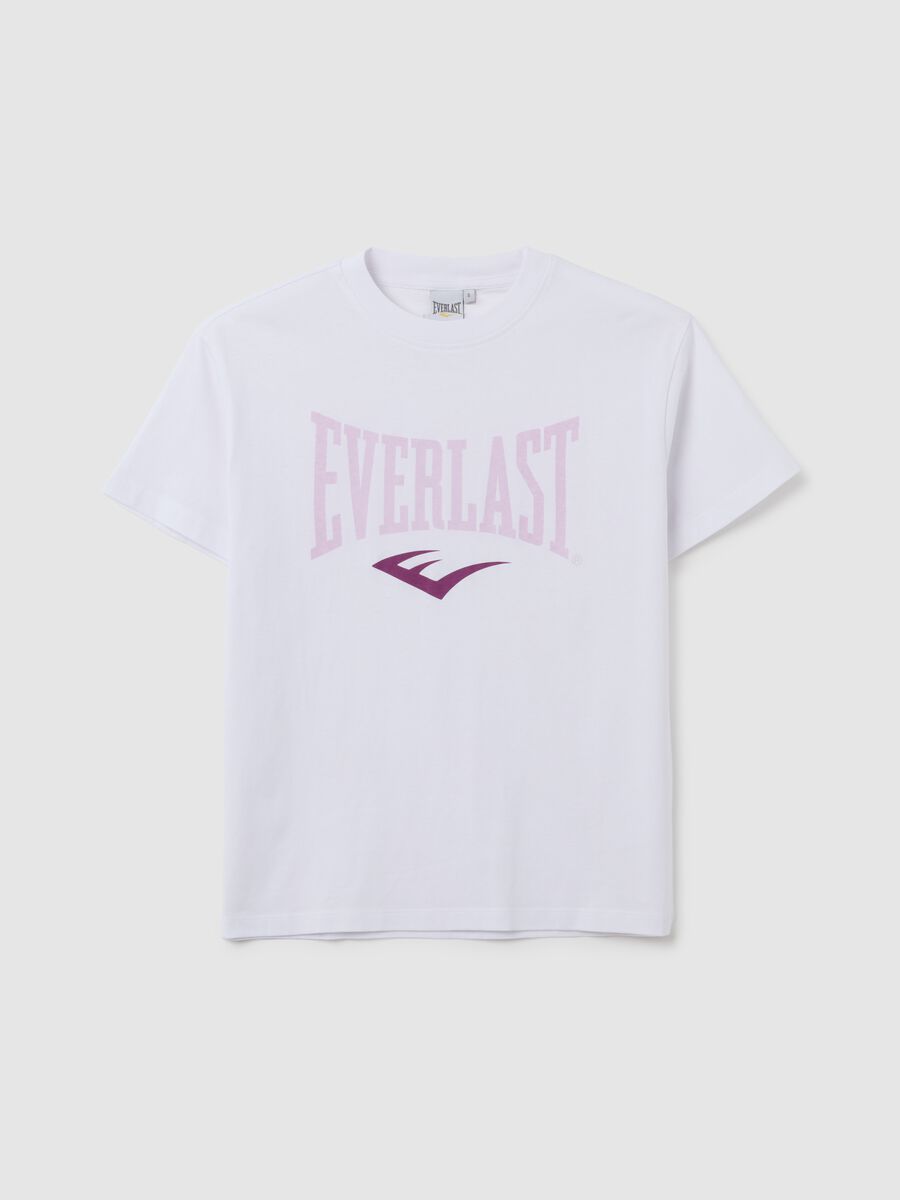 T-shirt in puro cotone bianca regular fit Everlast_0