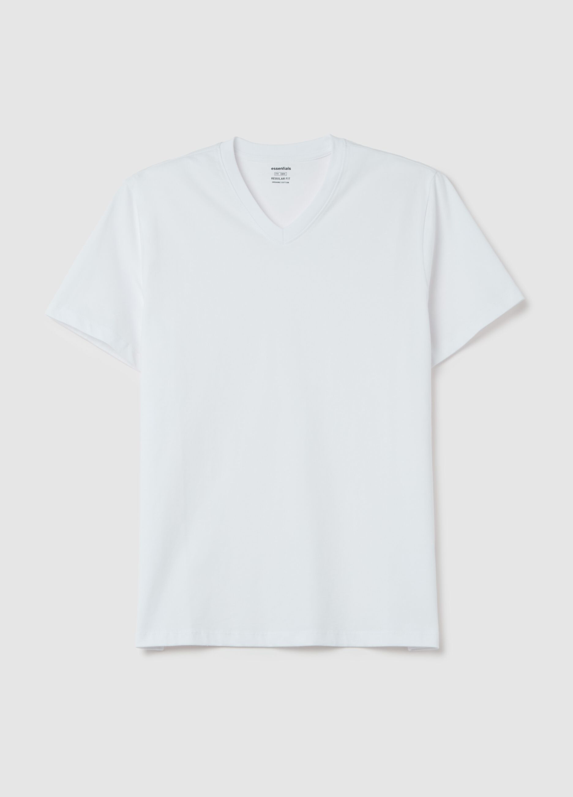 Cotton V-neck T-shirt
