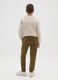 Boys' green regular fit cotton trousers_1