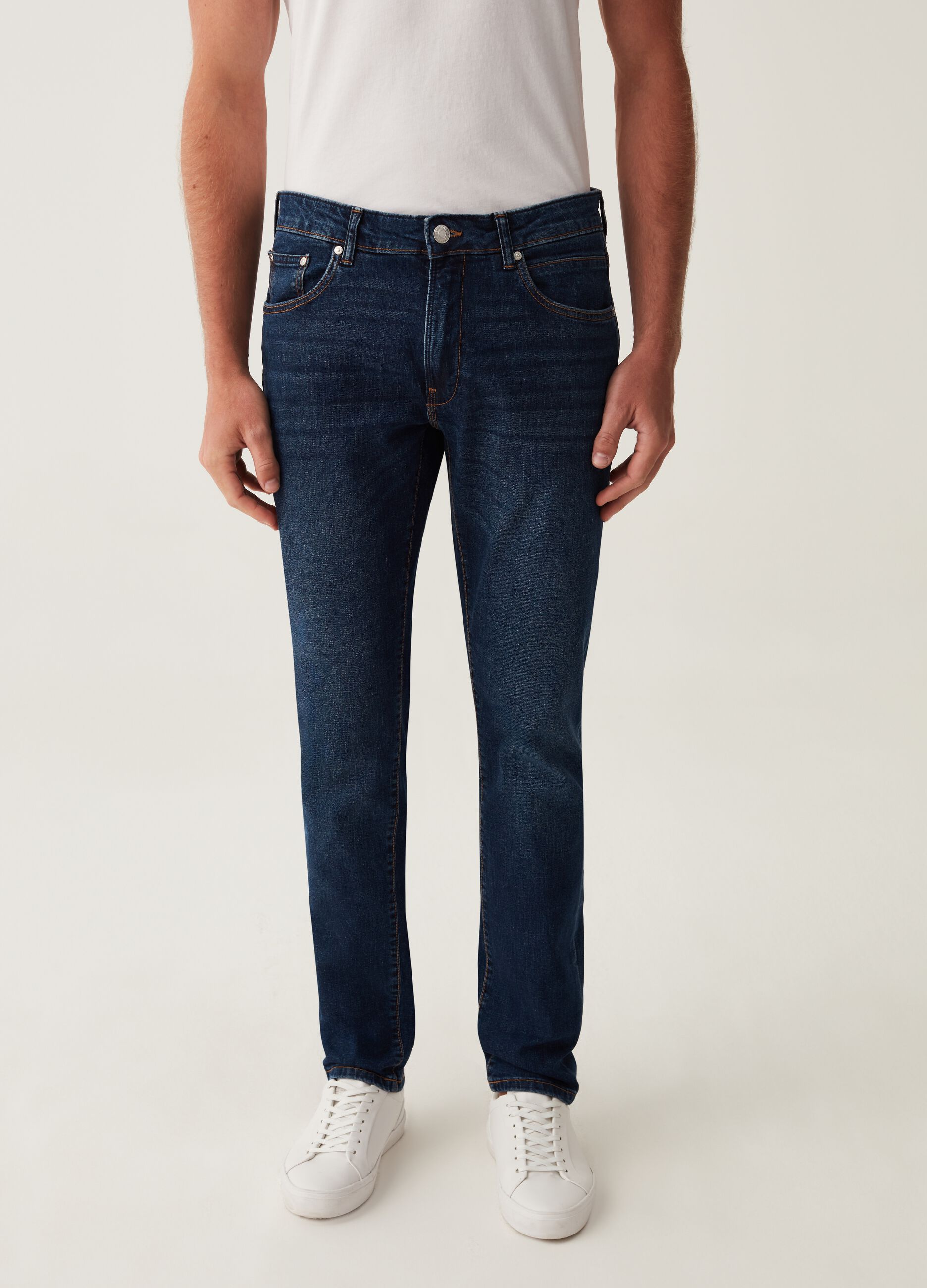 Jeans slim fit cross hatch_1