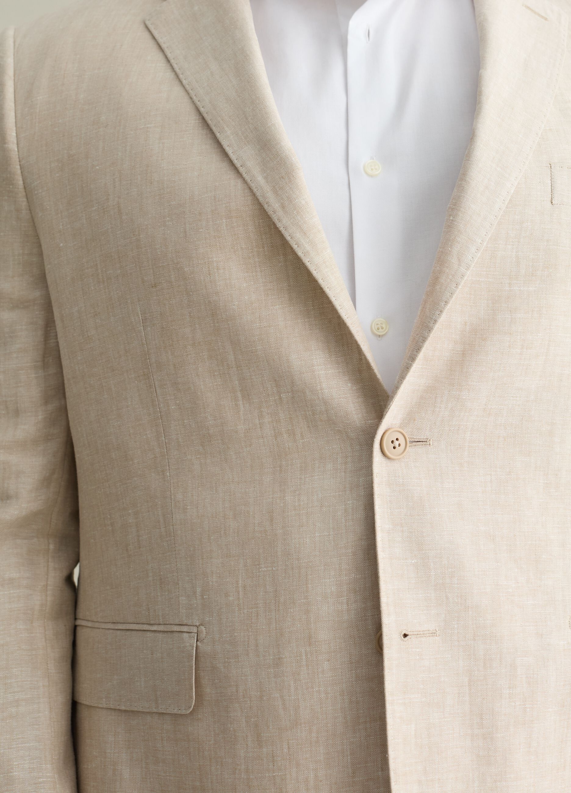 Oversized blazer in linen