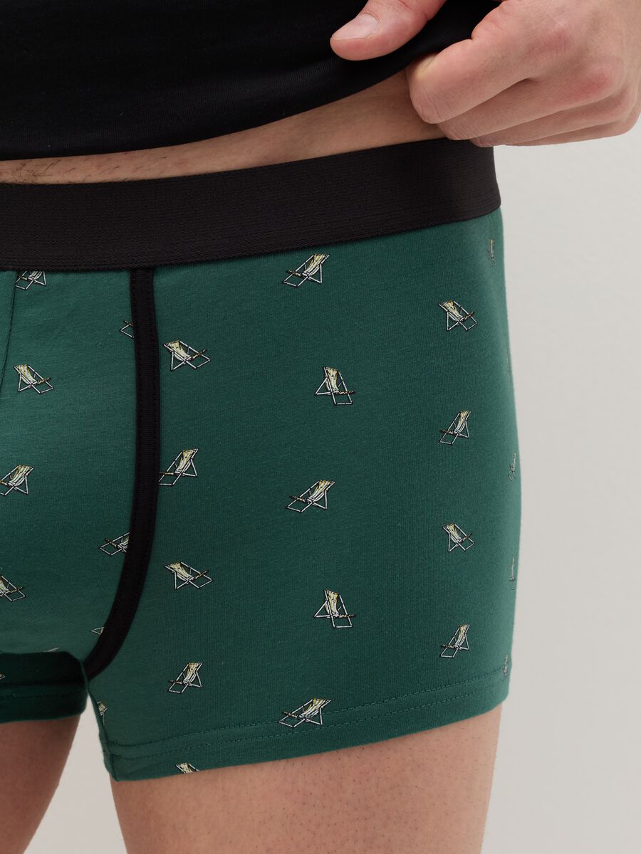 Three-pack boxers in stretch cotton with print_2