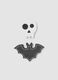 Black and white kitchen sponge set in skull and bat shapes_1