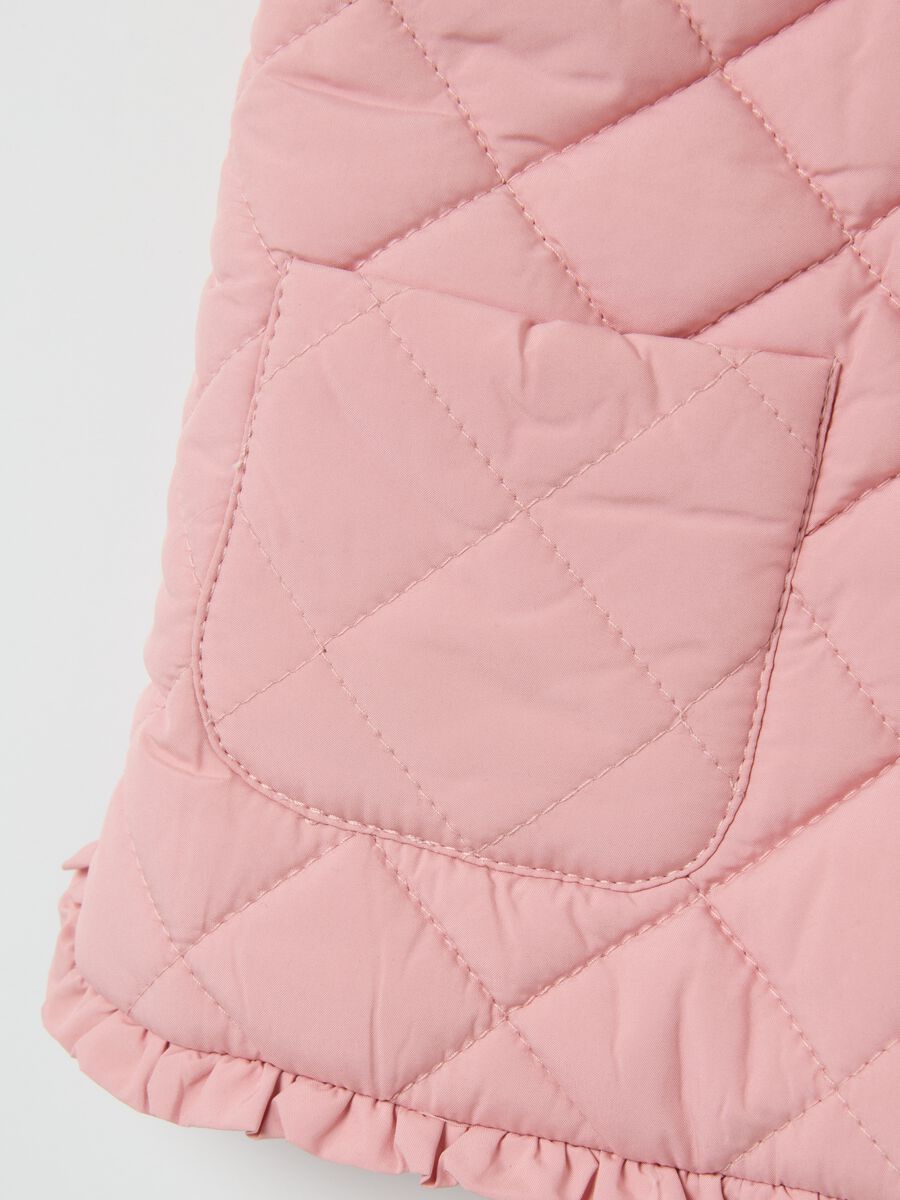Gilet da bambina in rosa regular fit_3