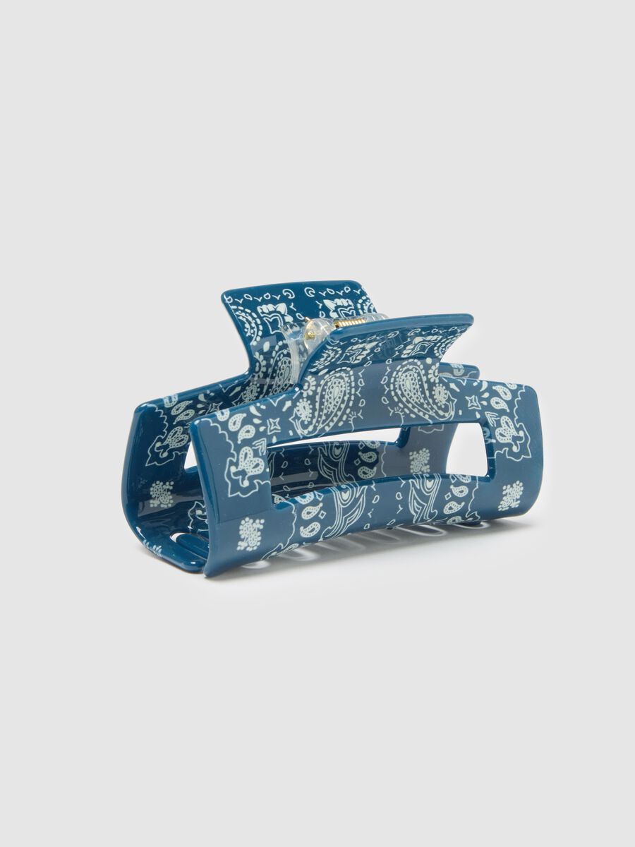 Multicolour hair clip with bandana patterns_2