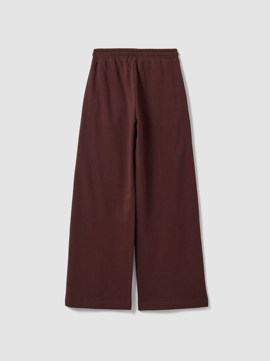Brown cotton-blend straight-fit joggers_2