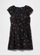 Black Floral Short Dress_5
