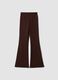 Brown flared leggings in breathable stretch fabric ALTAVIA STUDIO_5
