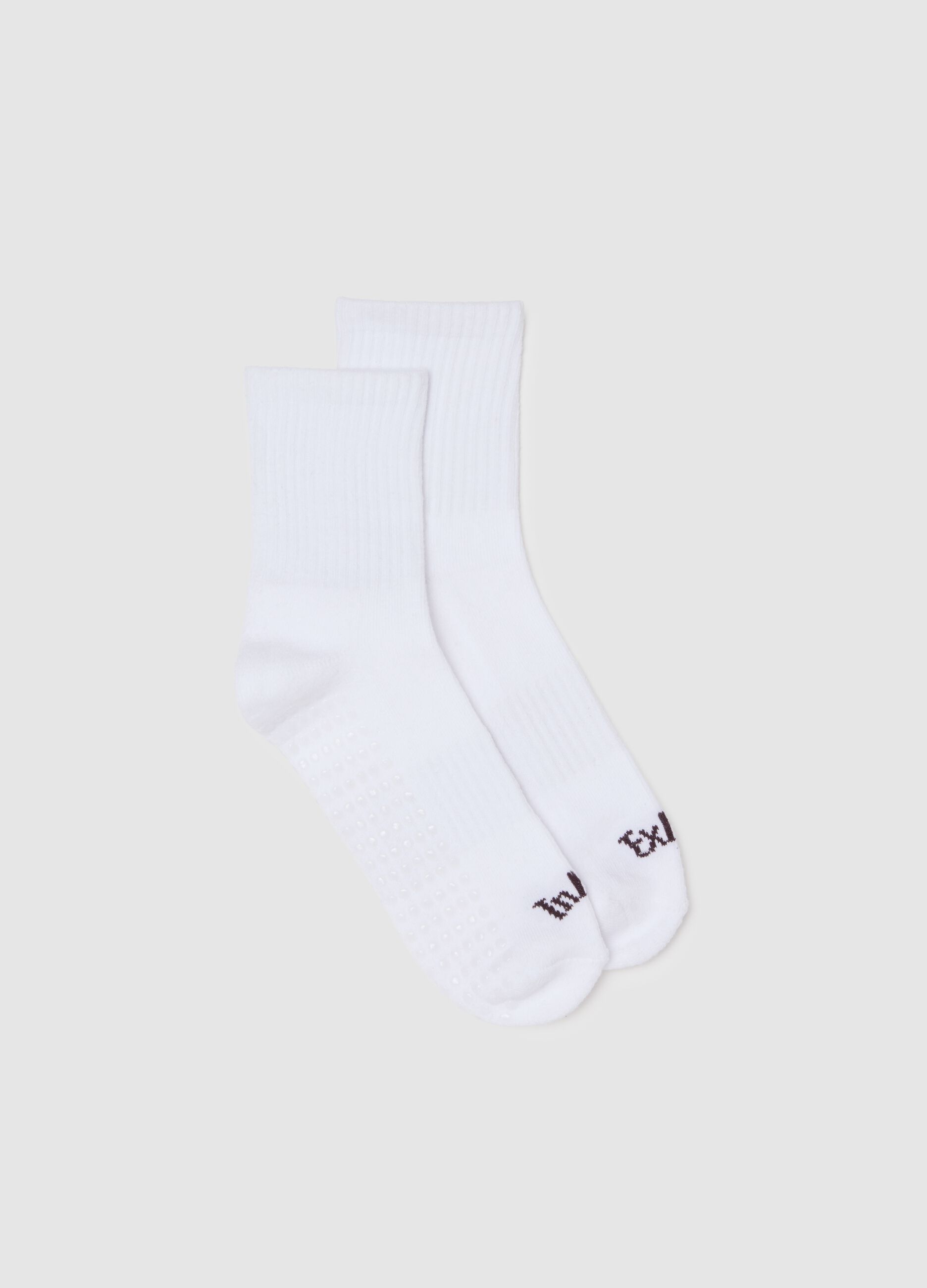 Calzini in misto cotone bianchi elasticizzati