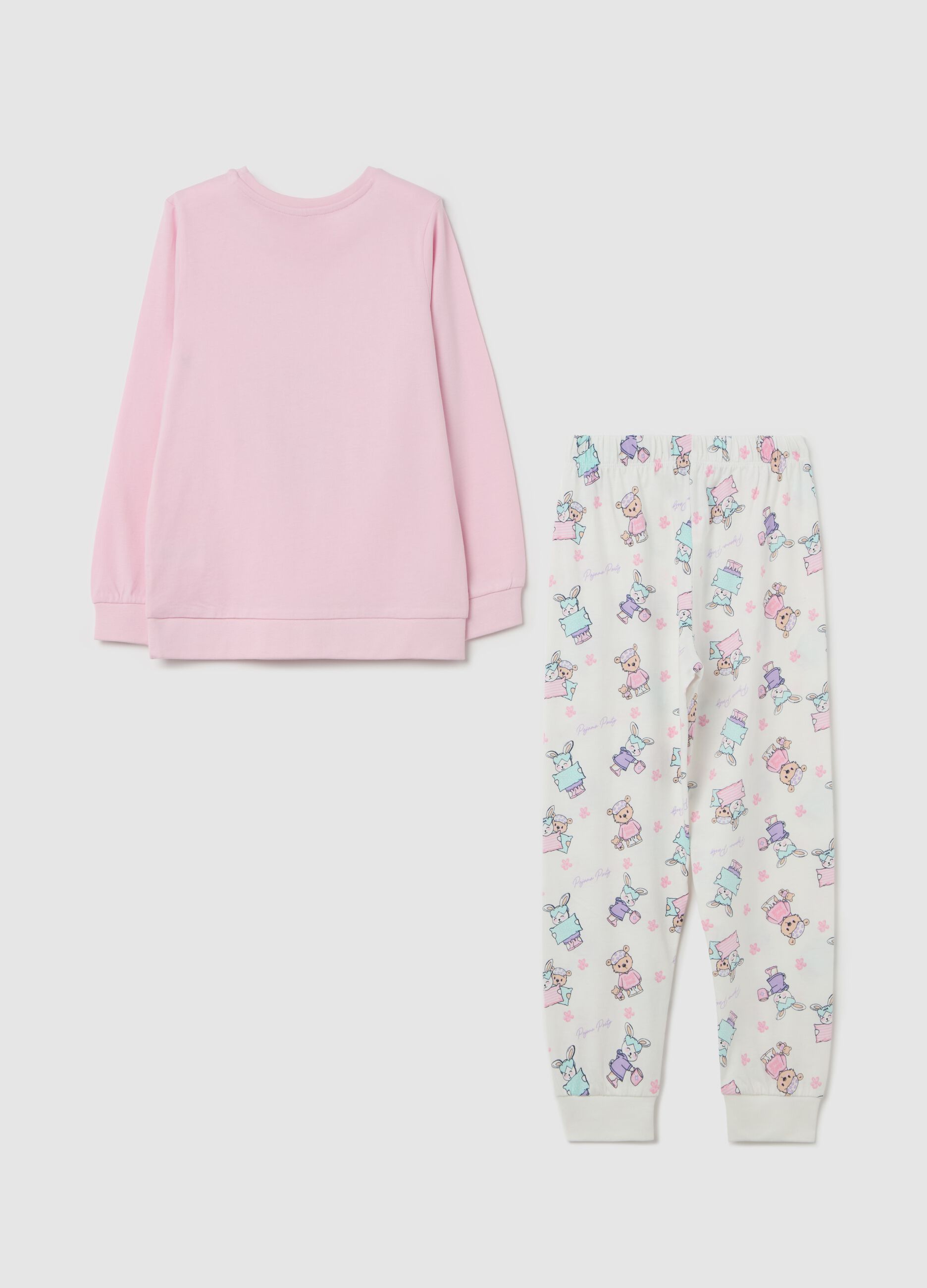 "Pajama party with my friends" pyjamas in organic cotton