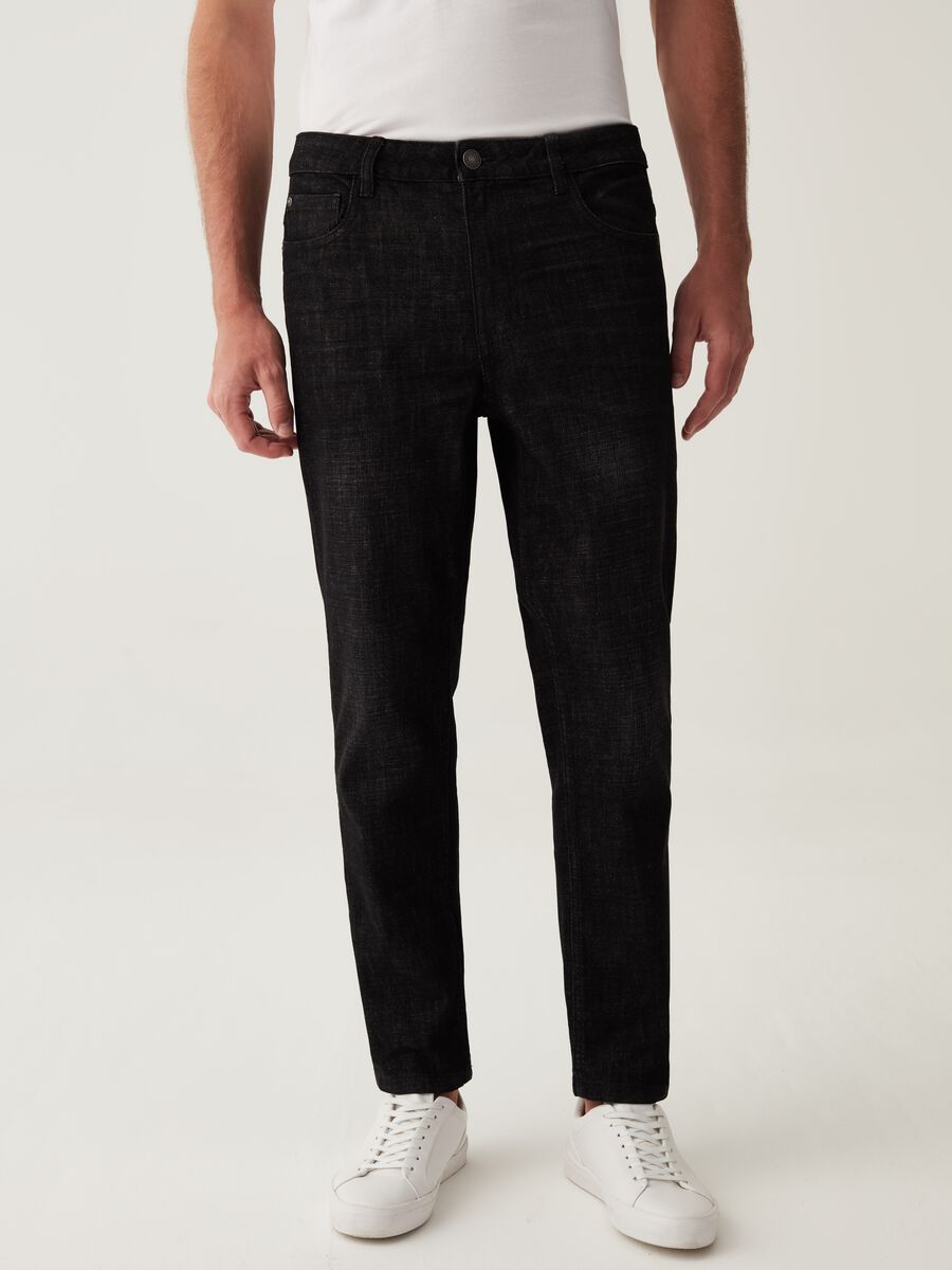 Jeans relaxed fit cinque tasche_1
