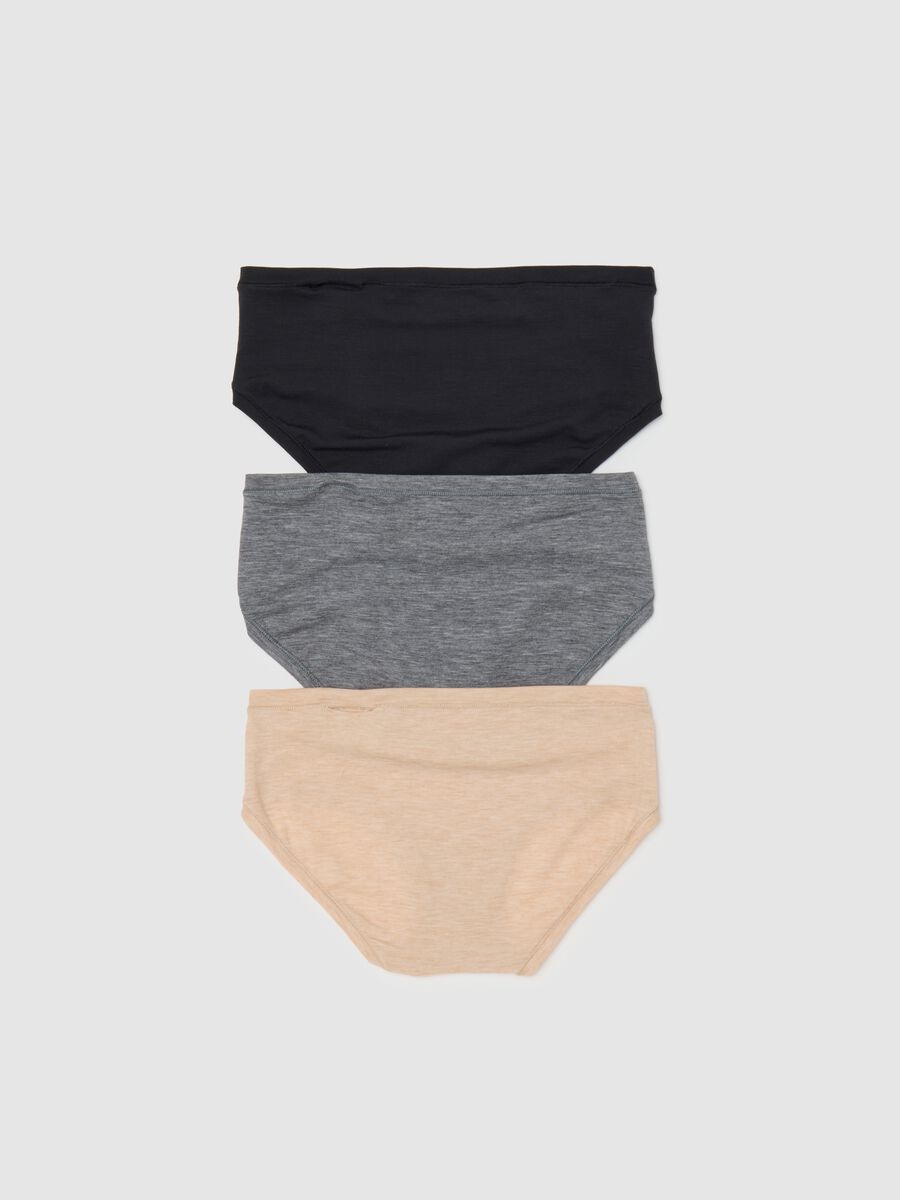 Three-pack stretch mélange knicker shorts_1