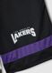 Multicolour Pure Cotton Shorts with Los Angeles Lakers Logo_5
