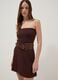 Brown Stretch Viscose Mini Dress_2