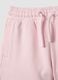 Girl's regular fit pink cotton blend shorts with heart_3