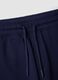 Blue pure cotton shorts with elasticated waistband_3