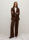 Brown Cotton Blend Regular Fit Blazer_0