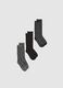 Tripack multicolour medium length cotton socks_0