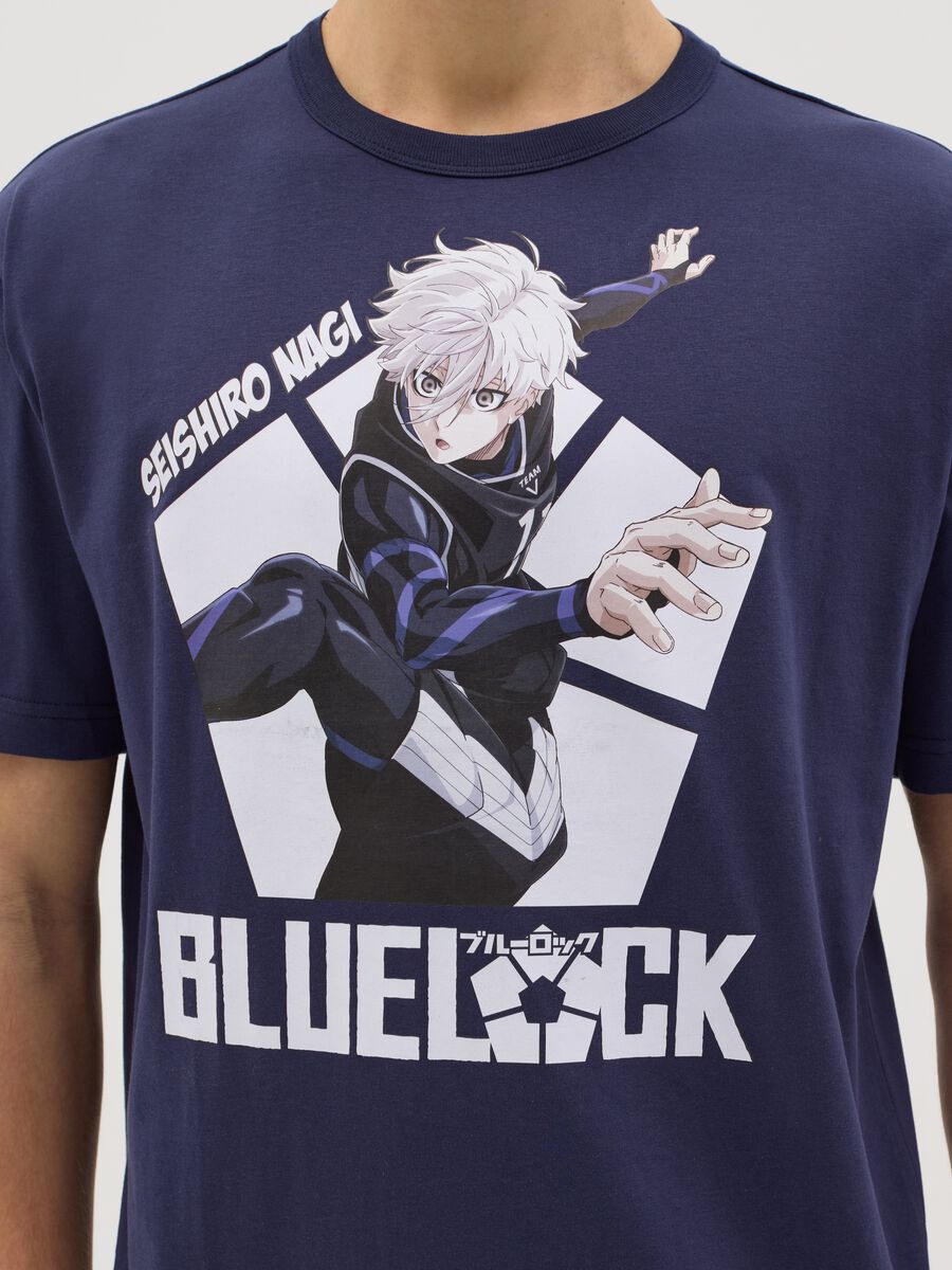 Blue T-shirt with Seishiro Nagi print_3