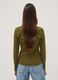 Green long-sleeved pure cotton T-shirt_3
