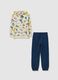 Children's sweatshirt and trousers set in pure multicolour cotton_0
