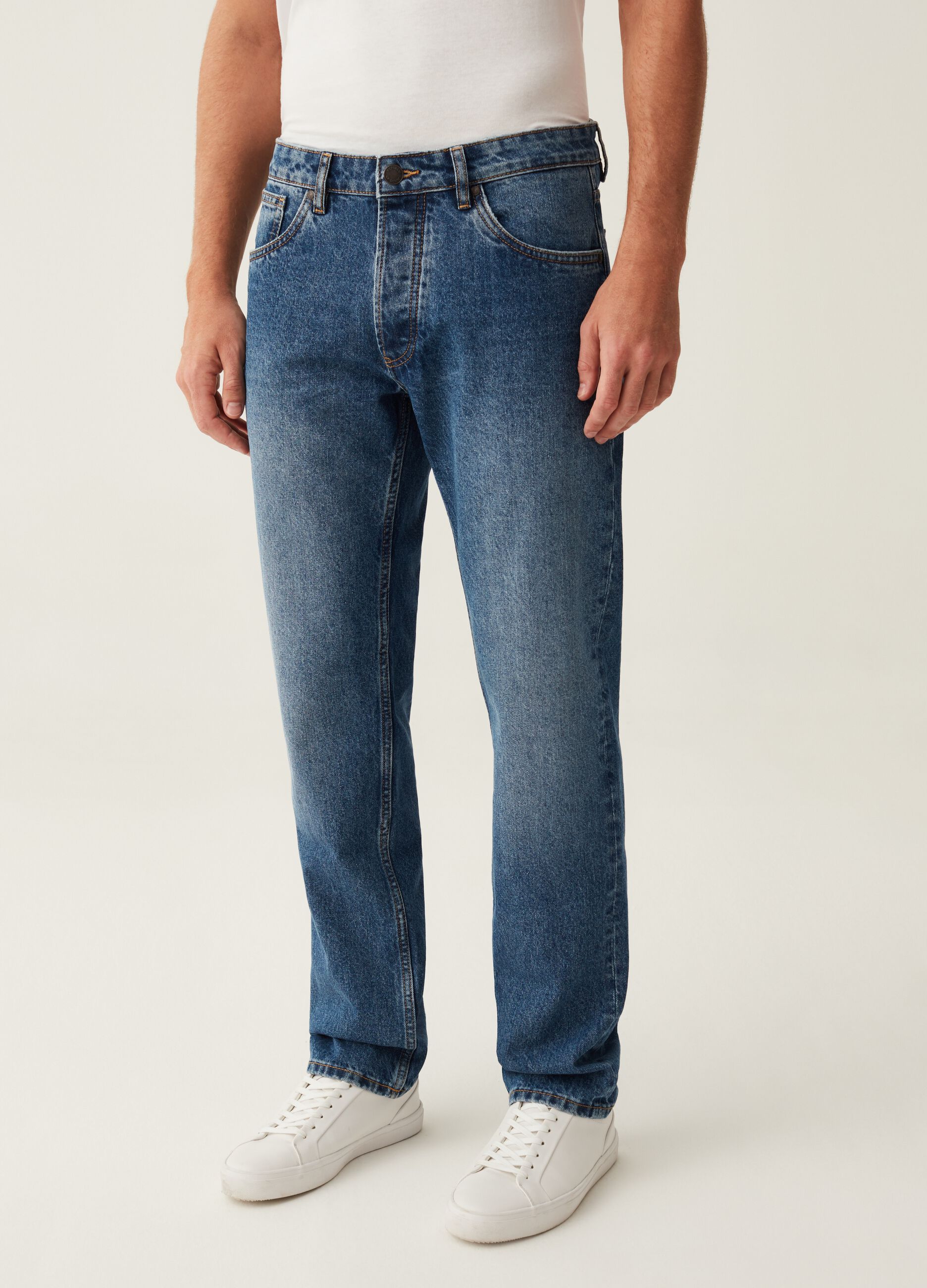 Jeans regular fit cinque tasche_0