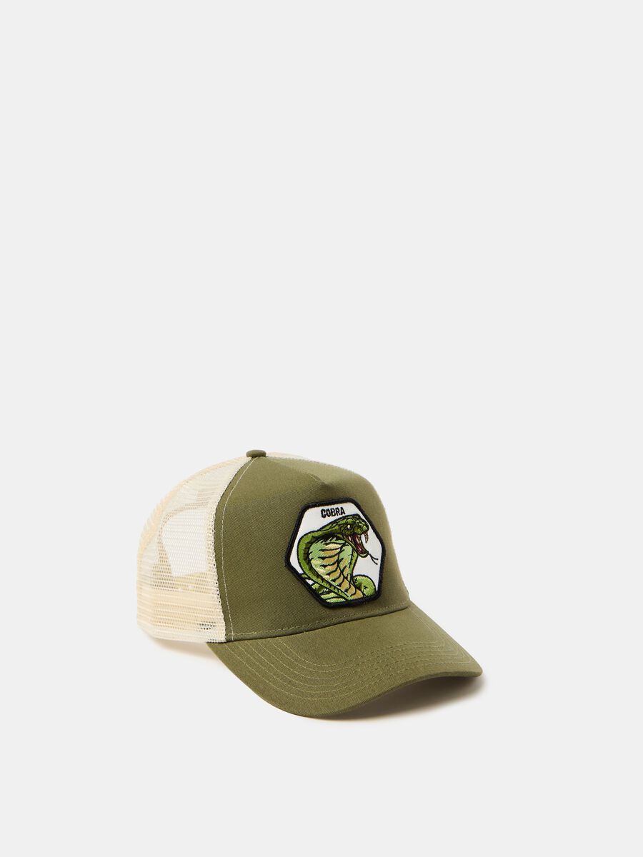 Baseball cap with cobra patch_0