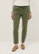 Green stretch-cotton trousers with drawstring_1