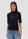 T-shirt with mock neck and elbow-length sleeves_1