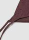 Slip bikini elasticizzato marrone con dettagli brillanti_5