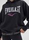 Black regular fit cotton blend sweatshirt_3