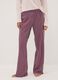 Mauve purple organic cotton crew-neck pyjamas_2
