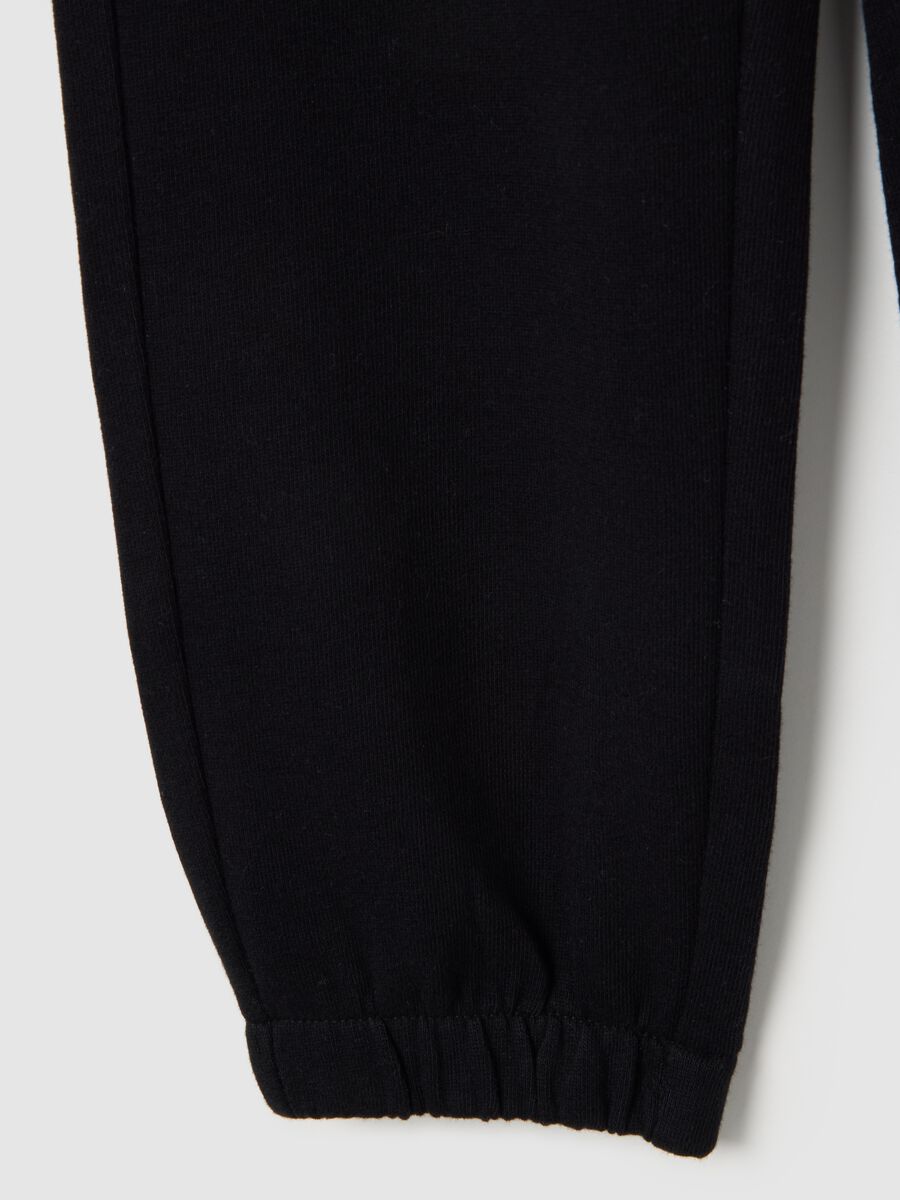 Boys' Black Jogger Trousers in Pure Cotton Regular Fit_3