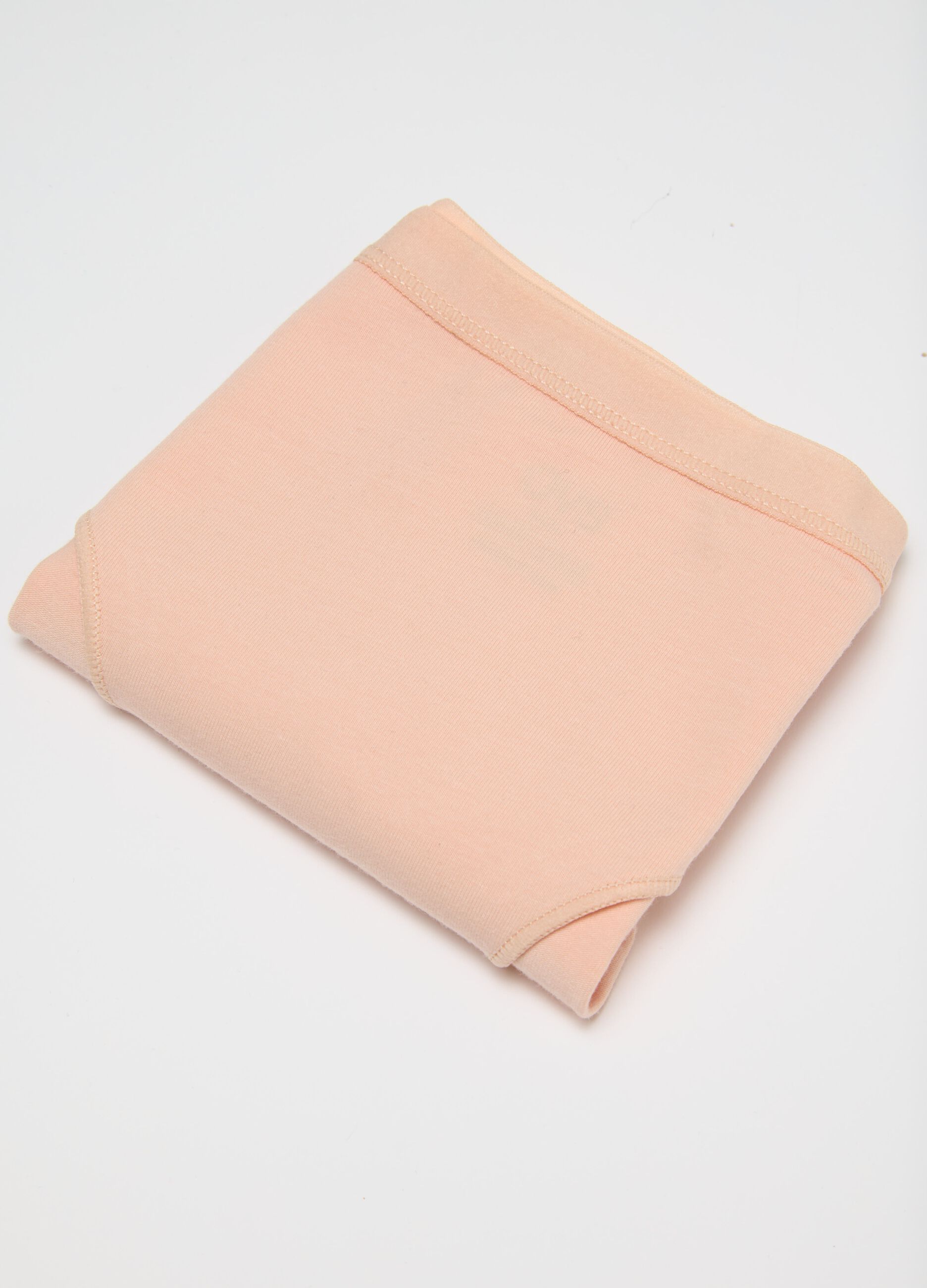 Girls' beige cotton regular fit briefs