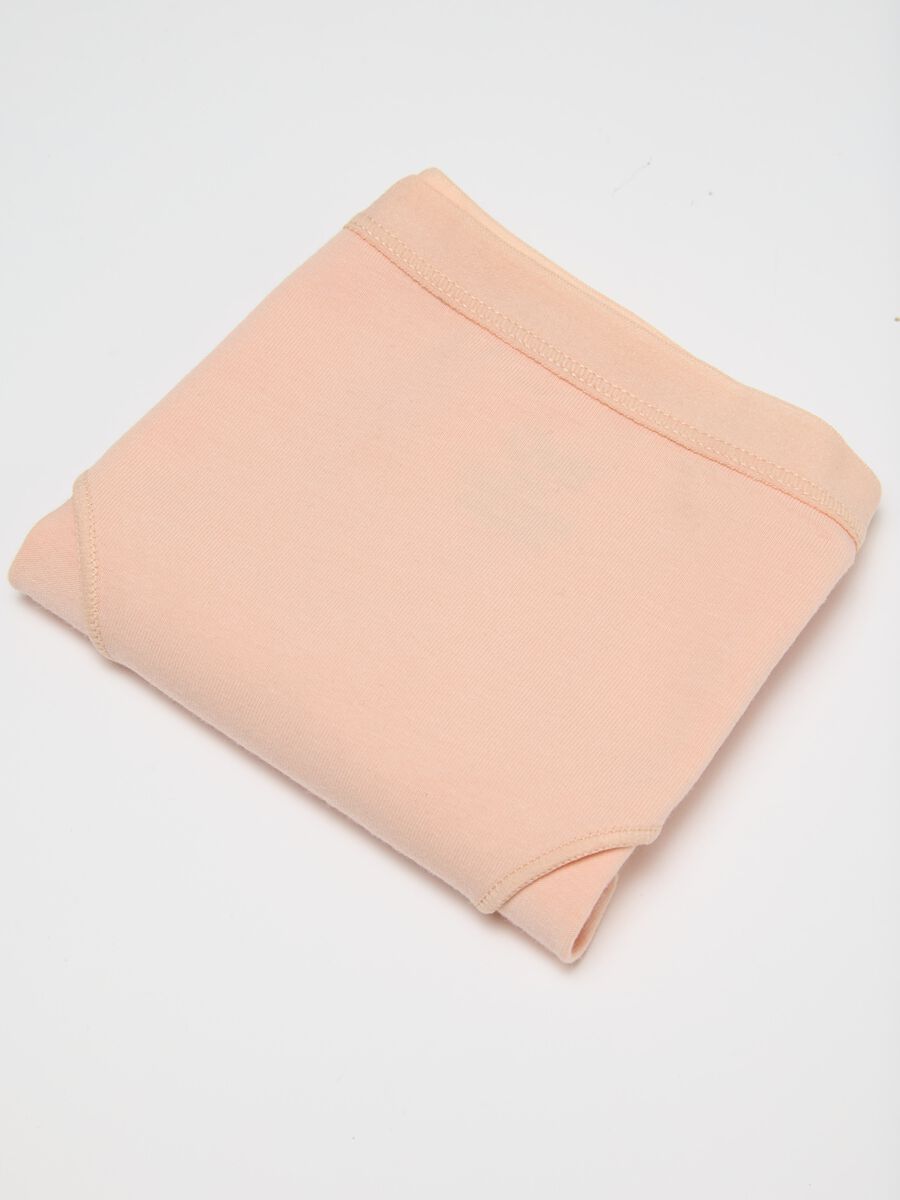 Girls' beige cotton regular fit briefs_3