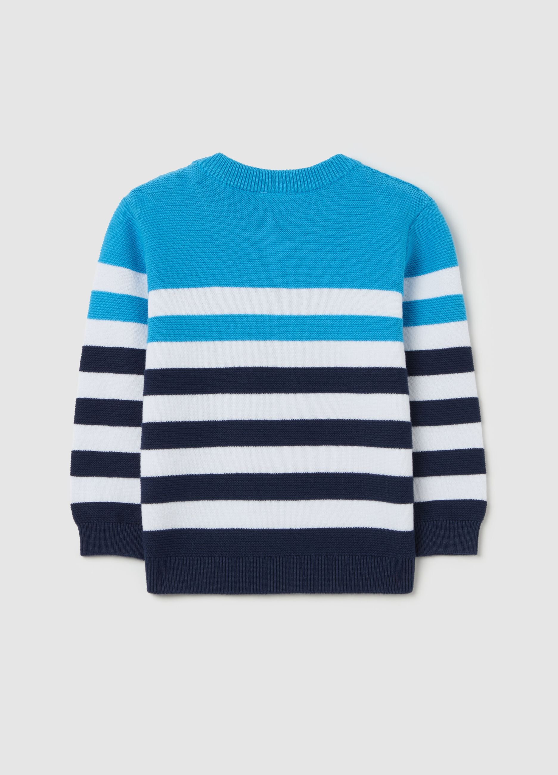 Striped cotton pullover