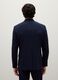 Navy slim fit blazer with button closure_2