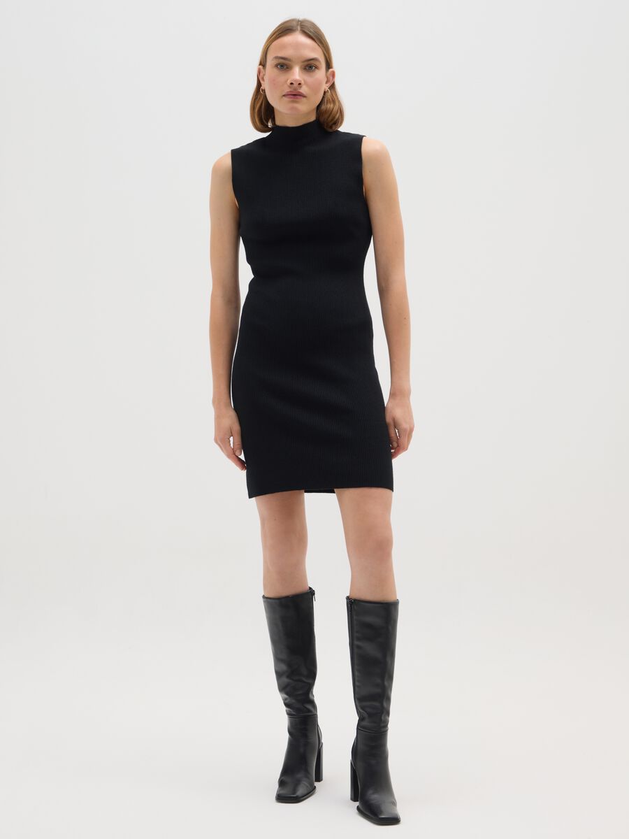 Black Regular Fit Dress_0
