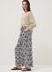 White pure viscose patterned trousers, regular fit_3