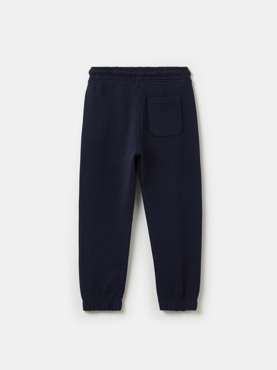 Essential joggers in 100% organic cotton with drawstring_1